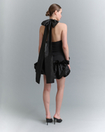 Платье с оборками и прозрачным подъюбником