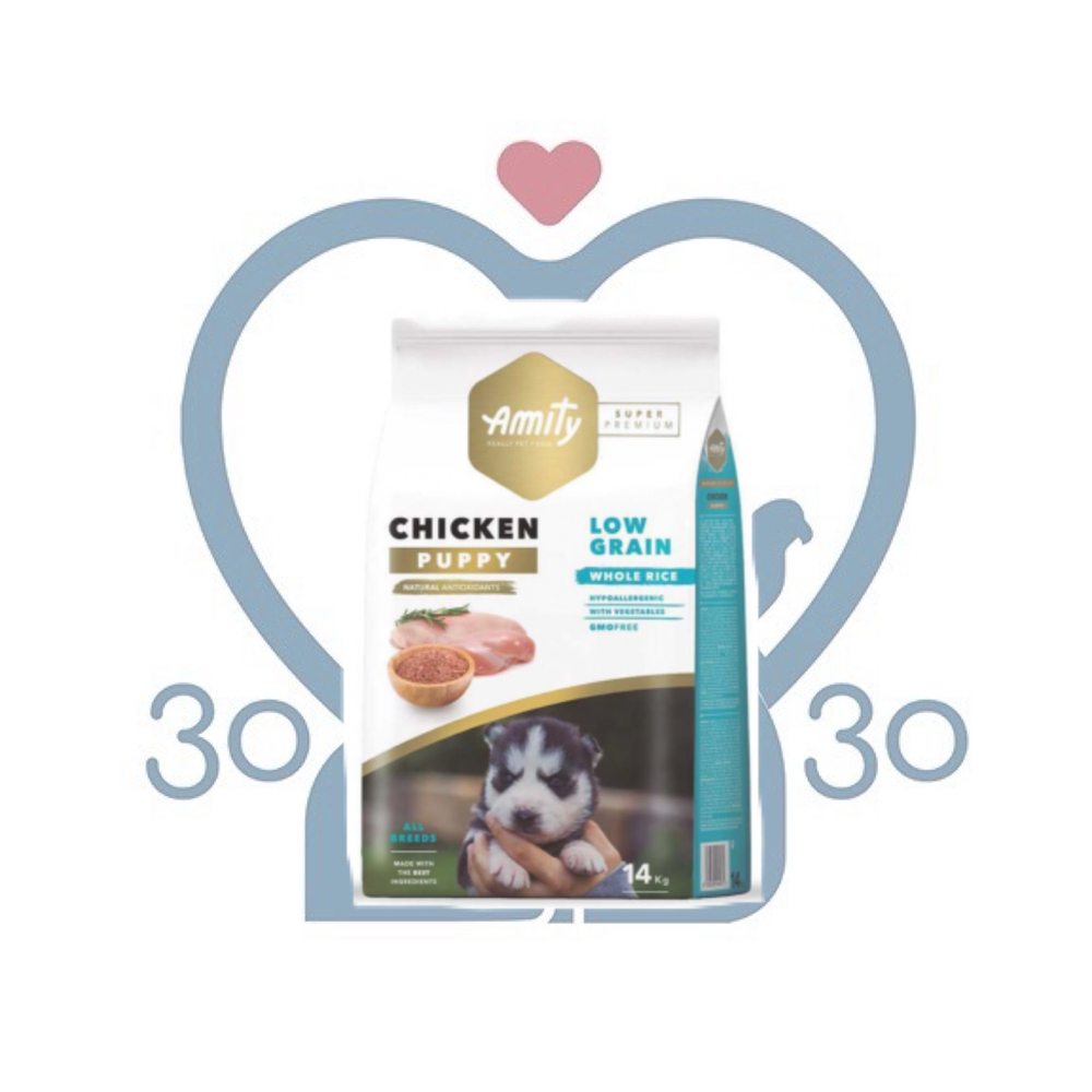 AMITY SUPER PREMIUM PUPPY CHICKEN сухой корм для щенков, 14 кг