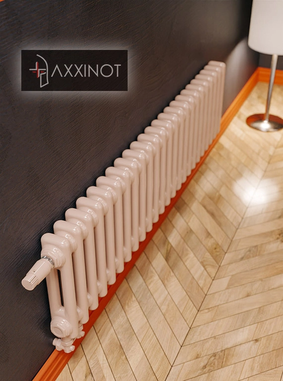 Axxinot Sentir 2020 - двухтрубный трубчатый радиатор высотой 200 мм, нижнее подключение с термовентилем
