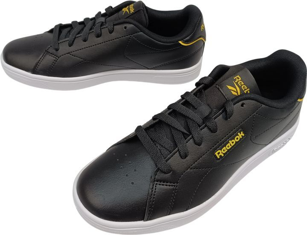 Кеды REEBOK COURT CLEAN черно-бело-желтый