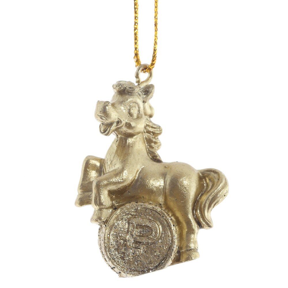 GAEM Фигурка декоративная подвесная "Лошадка", L3 W1,5 H4 см, 3в.