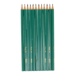 Карандаш ч/г "Зеленый" шестигранный без ластика, без ШК (Комплект 12шт.)