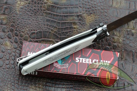 Складной нож STEELCLAW Baл-01W-Карп 2 поколение c клинком из стали D2, рукоять G10