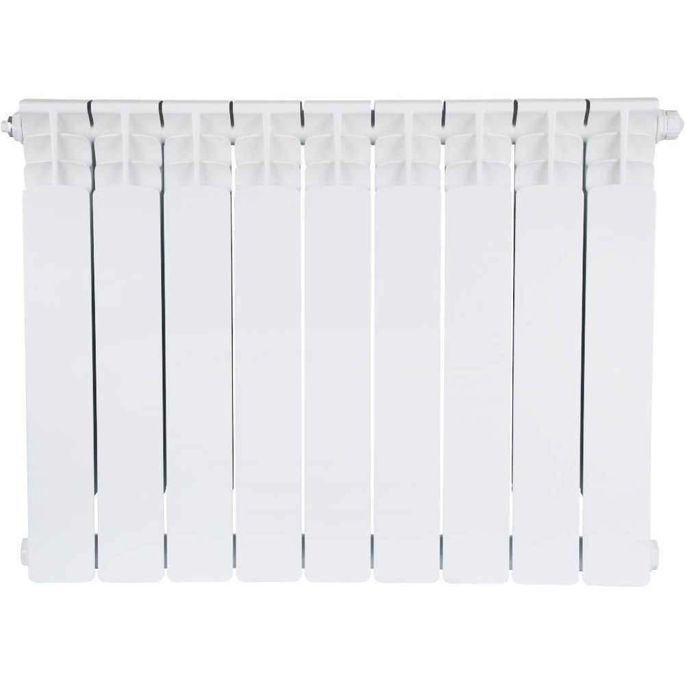 STOUT Space 500 9 секции радиатор биметаллический нижнее правое подключение RAL9016