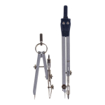 Готовальня 7 предм: циркуль мет,грифели, кронцирк,рейсфед,насадка под каранд.