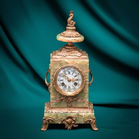 Винтаж: Каминные/Кабинетные часы из оникса