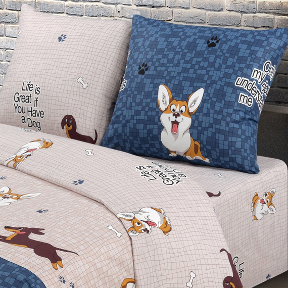 Бязь &quot;Френдс&quot; | ш.220 см | 125 г/м² | хлопок-100%