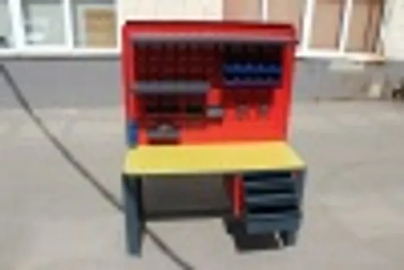 Верстак слесарный сборочный со столешницей из текстолита для пайки, Слот-Стол