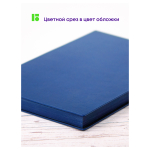 Ежедневник недатированный, А5, 136л., кожзам, Berlingo "Western", с резинкой, синий