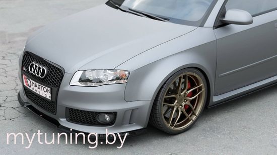 Сплиттер бампера переднего V.2 для AUDI RS4 B7 (06-08)