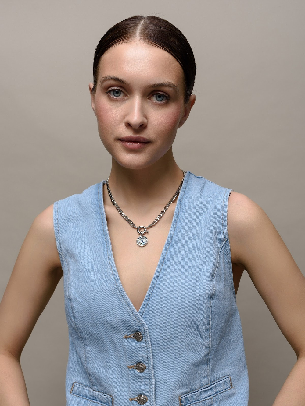 Колье "Eye" Silver