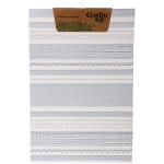 Салфетка на стол 45*30см плетеная «Полосы» синий