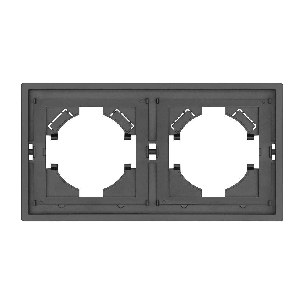 Рамка пластиковая FRM-TENDO-SFPL-2-GR (Arlight, Матовый графитовый) 054648