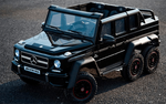 Электромобиль детский "Mercedes-Benz G63-AMG 4WD" шестиколёсный,  чёрный, 12V