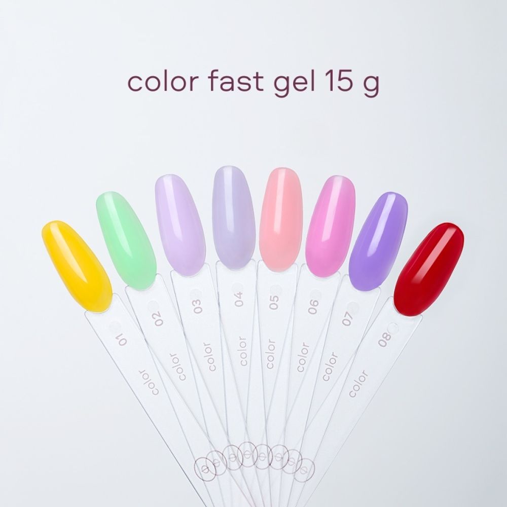 Луи Филипп Color Fast Gel 01 - Гель для наращивания желтый , 15гр2