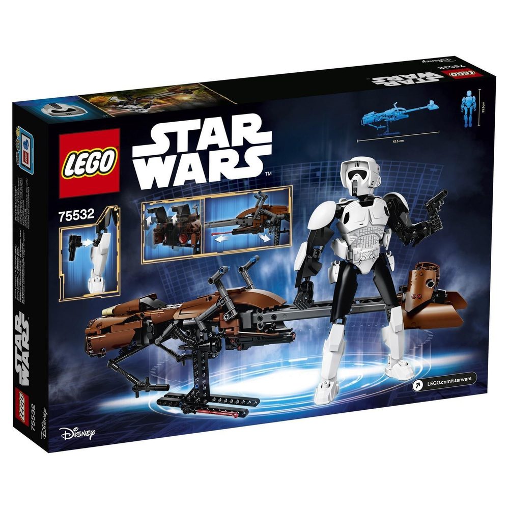 LEGO Star Wars: Штурмовик-разведчик на спидере 75532 — Scout Trooper & Speeder Bike — Лего Звездные войны Стар Ворз