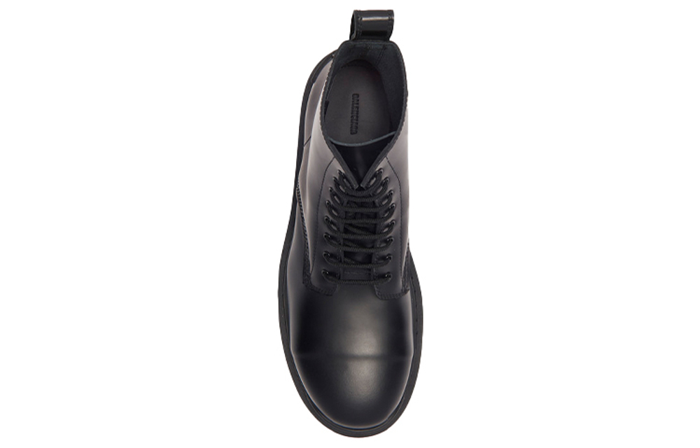 Balenciaga Small Cowhide Lacing Mid Boots "Black"