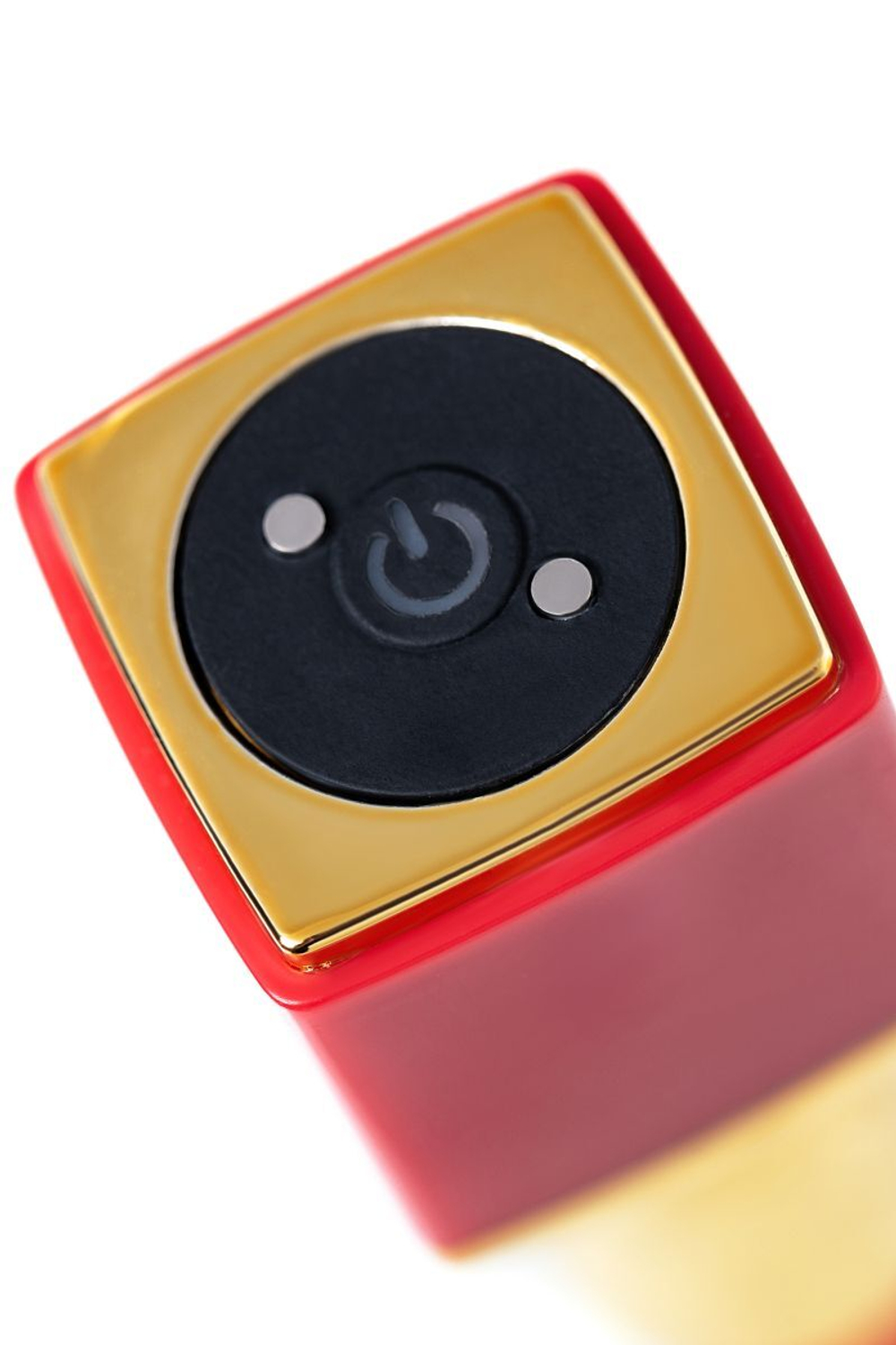 Красный вибратор-помада Pansies - 9 см. (Цвет: красный)