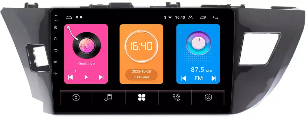 Магнитола для Toyota Corolla 2013-2016 - OEM GT10-1005/1026 на Android 10, 2Гб-16Гб