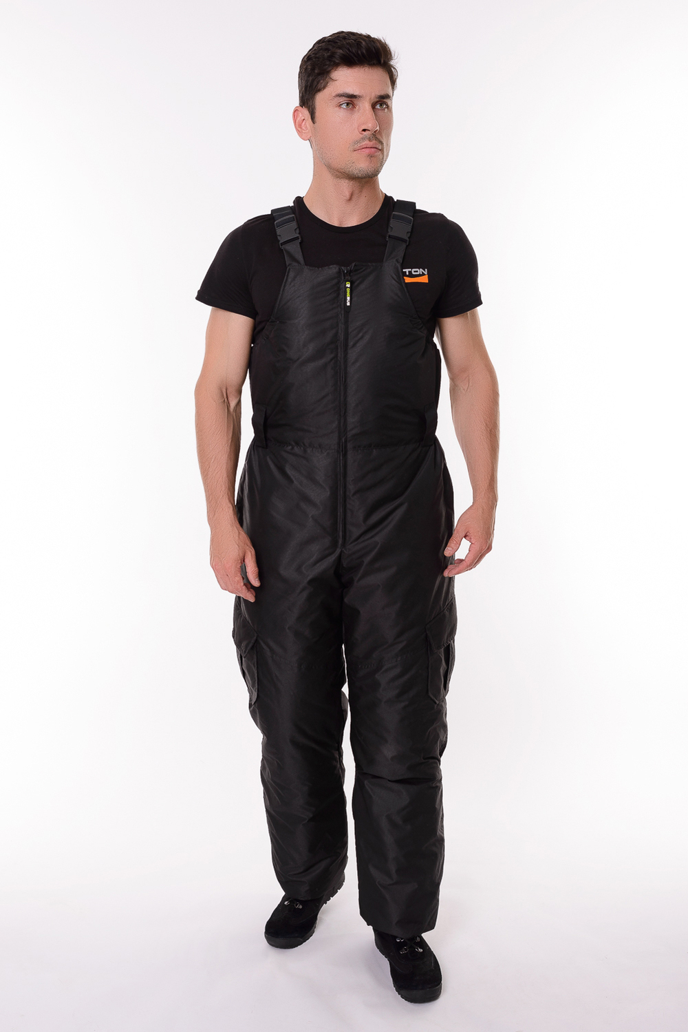 Костюм мужской Onerus Горный -15 (Таслан), Полукомбинезон, Черный