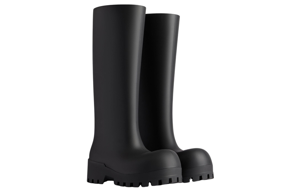 Balenciaga Bulldozer Rainboots "Black Rubber" Women"s