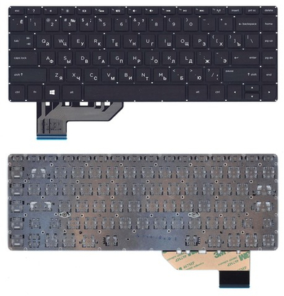 Клавиатура для ноутбука HP Envy 14-K черная с подсветкой