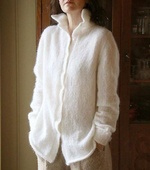 Описание по вязанию рубашки спицами "White shirt"
