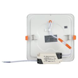 Светильник светодиодный встраиваемый Даунлайт ЭРА LED 2-12-6K Slim панель 12Вт 6500К квадрат | Downlight