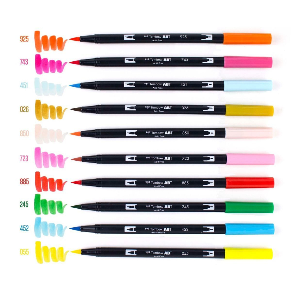 Набор Tombow AB-T Dual Brush 10 Celebration Palette