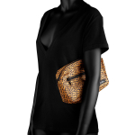 Стильный БДСМ-набор Gato 8-piece Set в анималистическом дизайне (Цвет: черный с леопардовым)