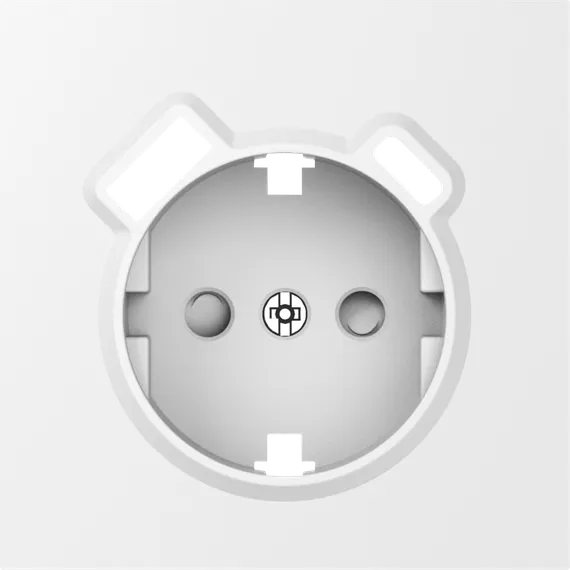 Donel S08 матовый белый накладка для розетки Schuko с зарядным устройством USB A+C, со шторками 16A