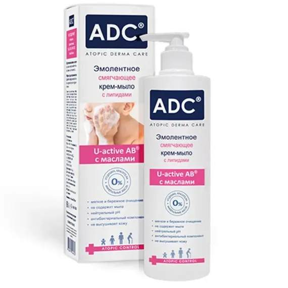 Мыло косметическое ADC Эмолентное смягчающее 200 мл