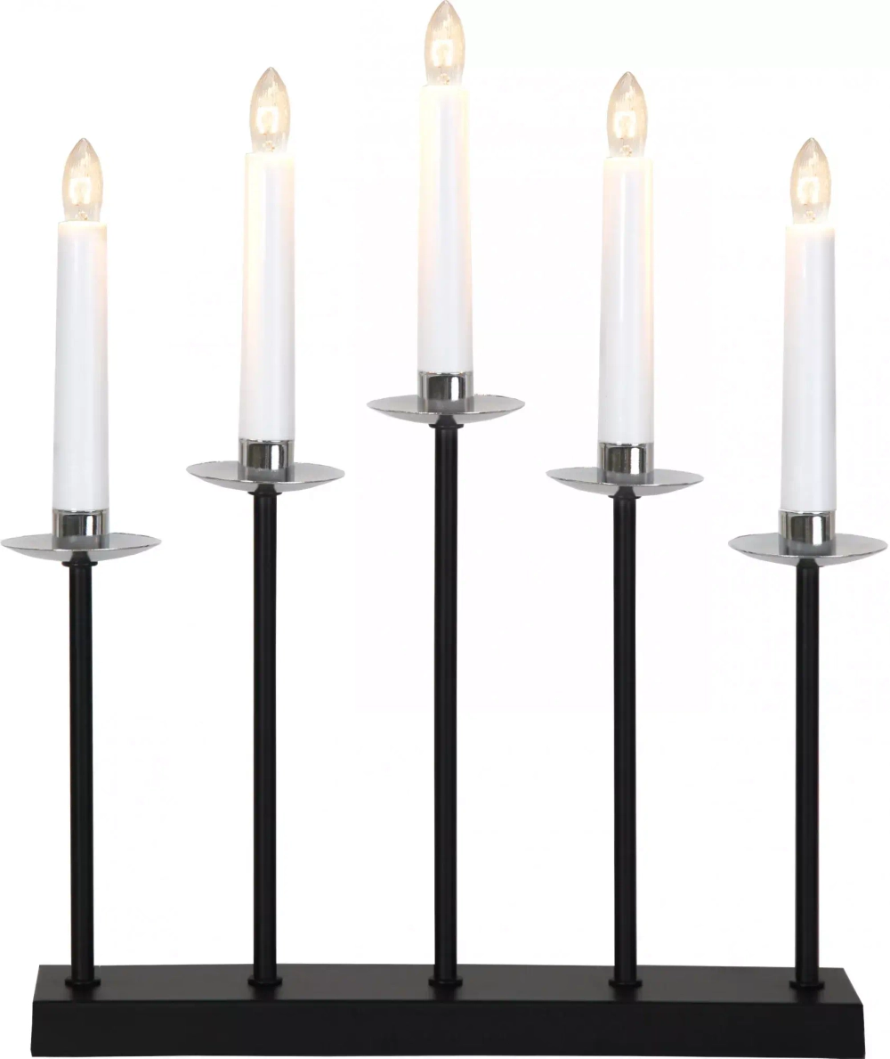 Светильник декоративный Greta, 37х31 см., 5 ламп, чёрный хром, Star Trading (138-27)