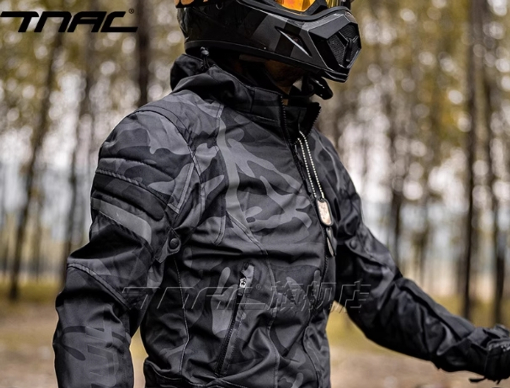 Мотокуртка TNAC чёрная 3XL