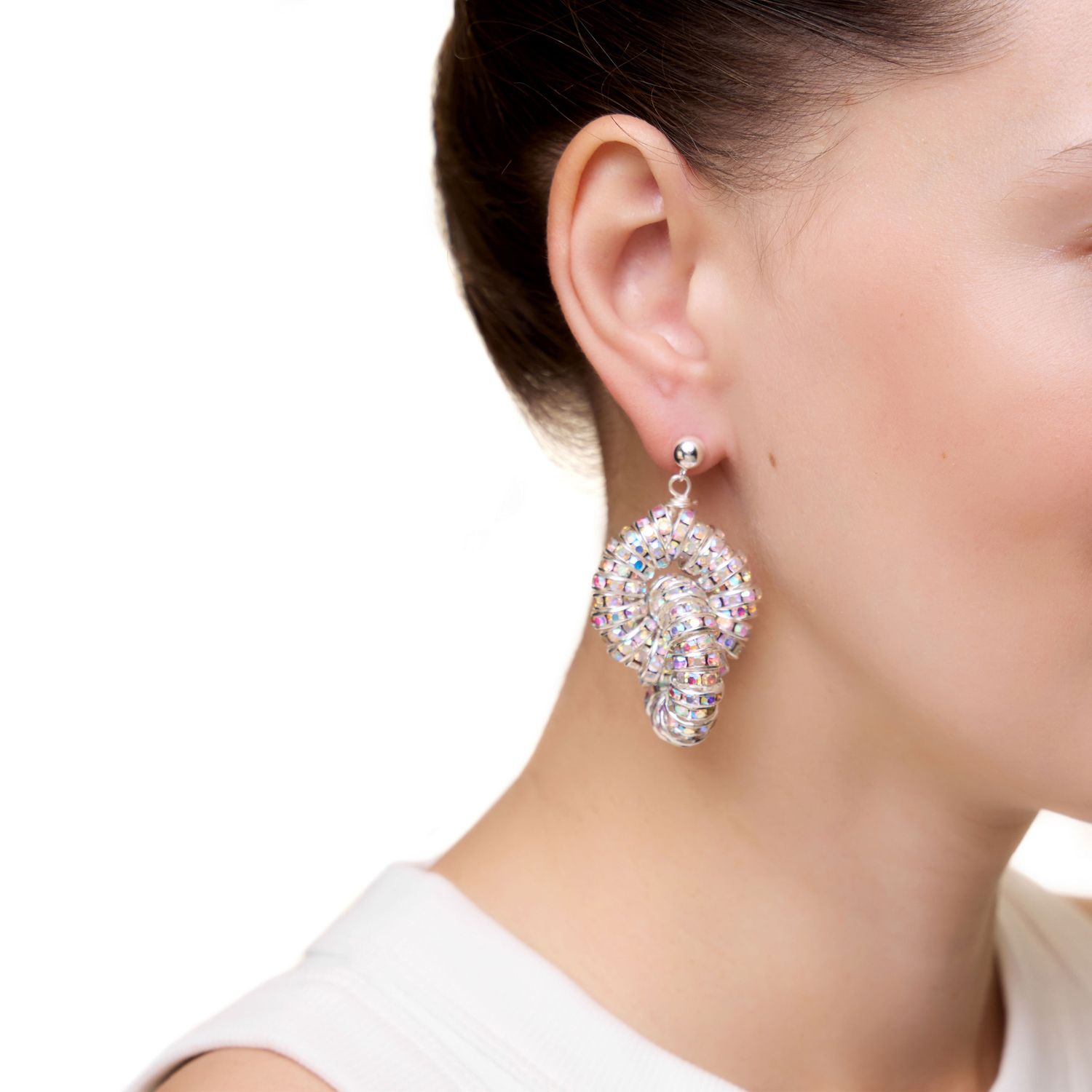 Серьги Diamond Tire Earrings - Silver