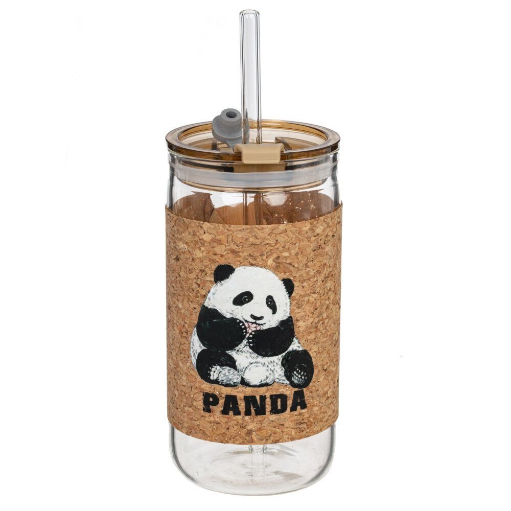 GAEM Бутылка с трубочкой, 410 мл, L7 W7 H15 см, 4в.