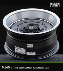 Диск колёсный литой BLACK MUD M560 R17 8,5 ET0 Matte Black / Machined Lip