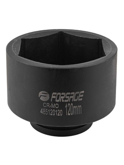 Головка ударная глубокая 1'', 120мм (6гр.) Forsage F-485120120