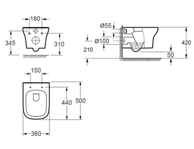 Унитаз Grossman Classic GR-P3012 подвесной