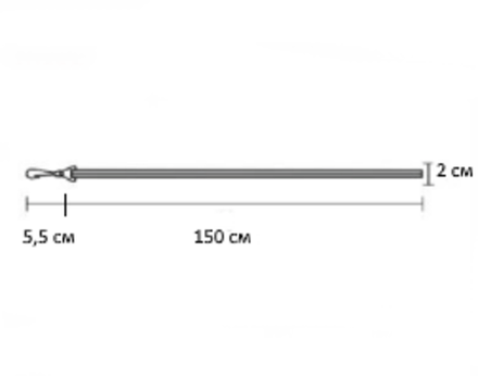 Водитель для штор металлический Грани, цвет латунь антик (120, 150, 200, 250 см)
