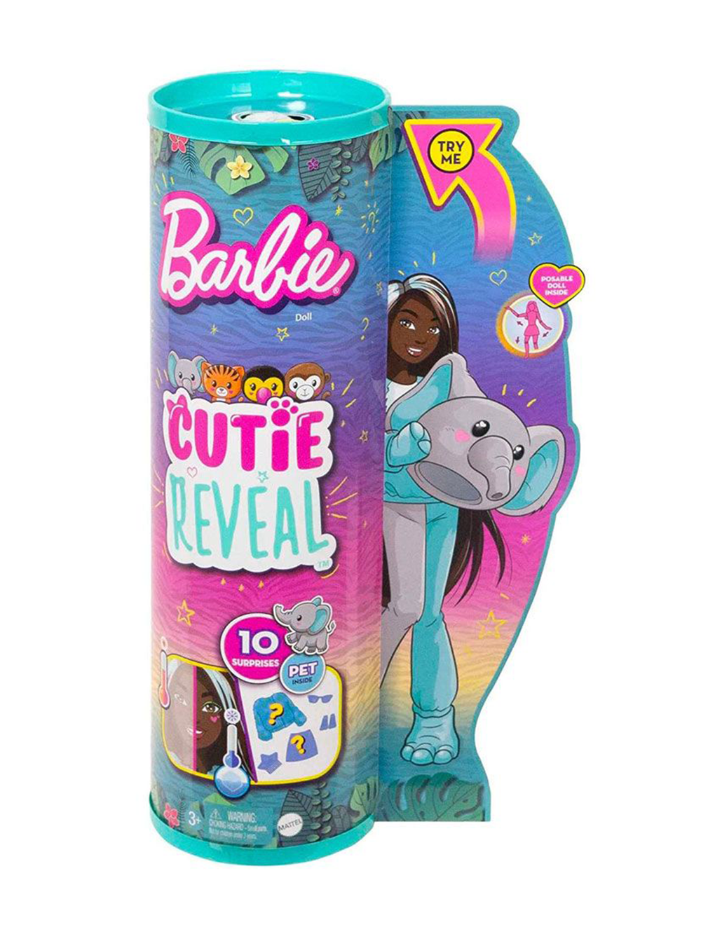 Барби Cutie Reveal HKP98 «Джунгли», кукла-милашка с сюрпризами