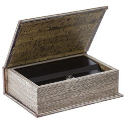 GAEM Шкатулка-книга с замком, L16 W7 H22 см