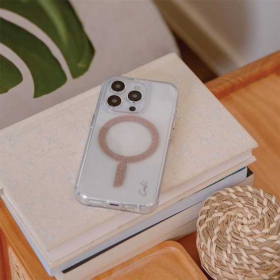 Чехол Uniq COEHL Glace с MagSafe для iPhone 15 Pro 6.1&quot; Rose Gold (IP6.1P(2023)-GLCMRGLD)