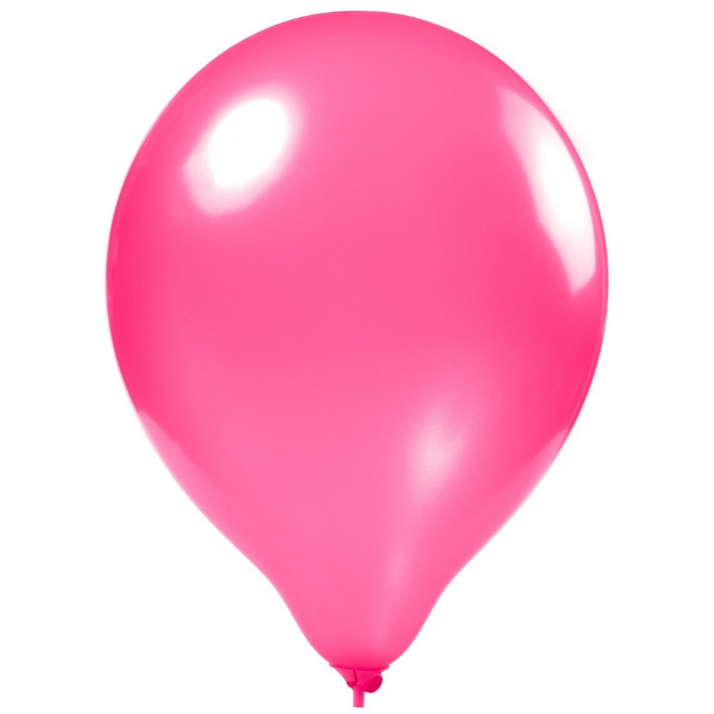 Шар воздушный металлик Alingar, №12, розовый, 100шт/уп, пакет с европодвесом
