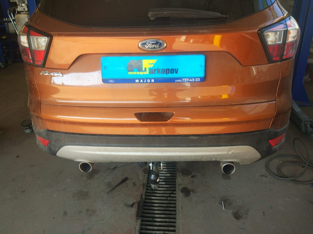 Фаркоп оцинкованный Galia F113A для Ford Kuga 2008-2013, 2013-(паспорт и сертификат в комплекте)(без электрики)