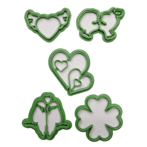 Комплект форм для печенья/пряников "День влюбленных"