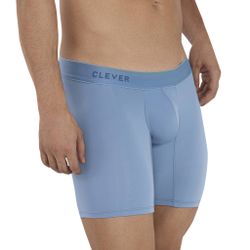 Мужские трусы боксеры удлиненные голубые Clever VITAL LONG BOXER 112507