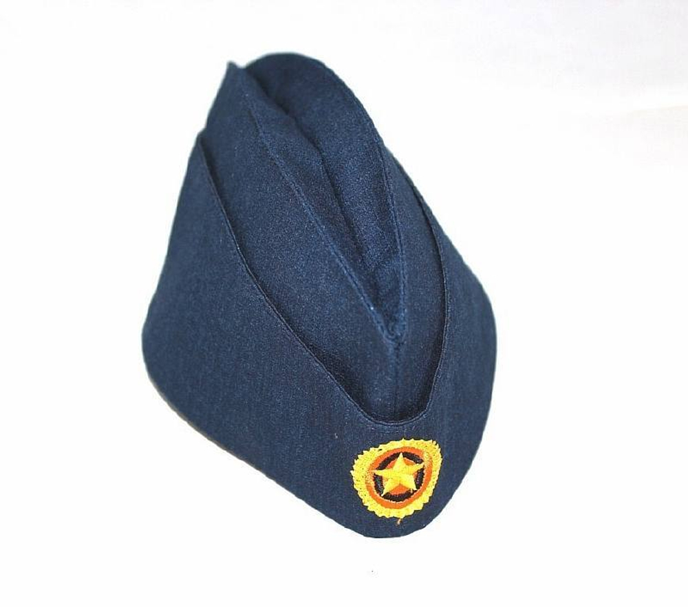 Пилотка ВВС синяя с вышитой кокардой РА Rip-Stop