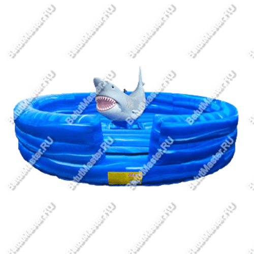 Надувной аттракцион Родео, акула+батут, "Акула 2", 5*5*3 м