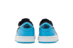Кроссовки Jordan Air Jordan 1 Og "Black Blue Toe" (Женская размерная сетка)